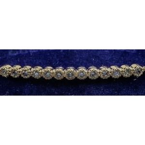 GT Bracelet, Bar of Solitaire Swarovski Elements Tassels